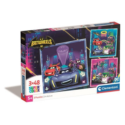 Puslespill 3x48 Pcs Batwheels