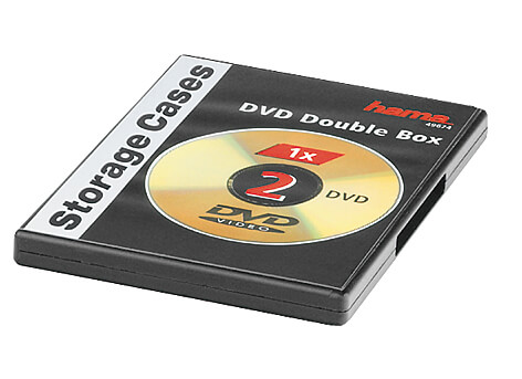 HAMA Standard DVD Double Jewel Cas e, pack of 5, black
