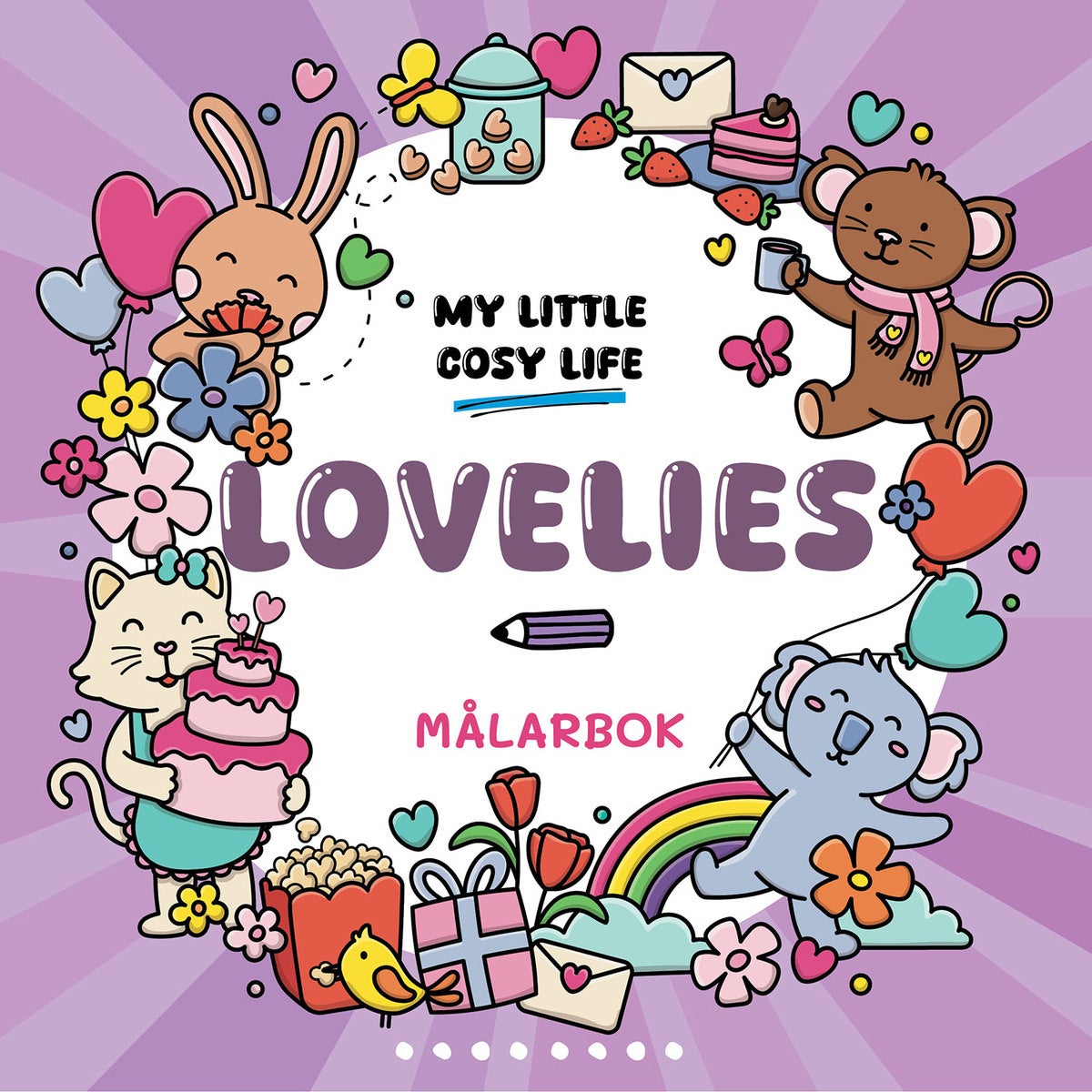 Målarbok: Cozy Lovelies