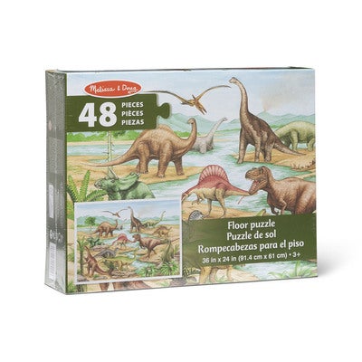 Lattialle Palapeli Floor Puzzle Dinosaurs 48 Pcs