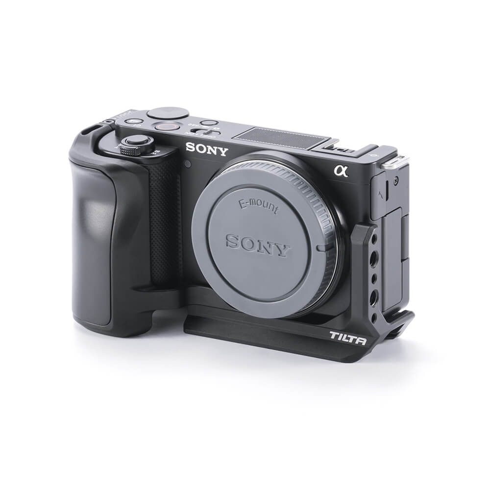 L-Bracket Mounting Plate for Sony ZV-E10 - Black 