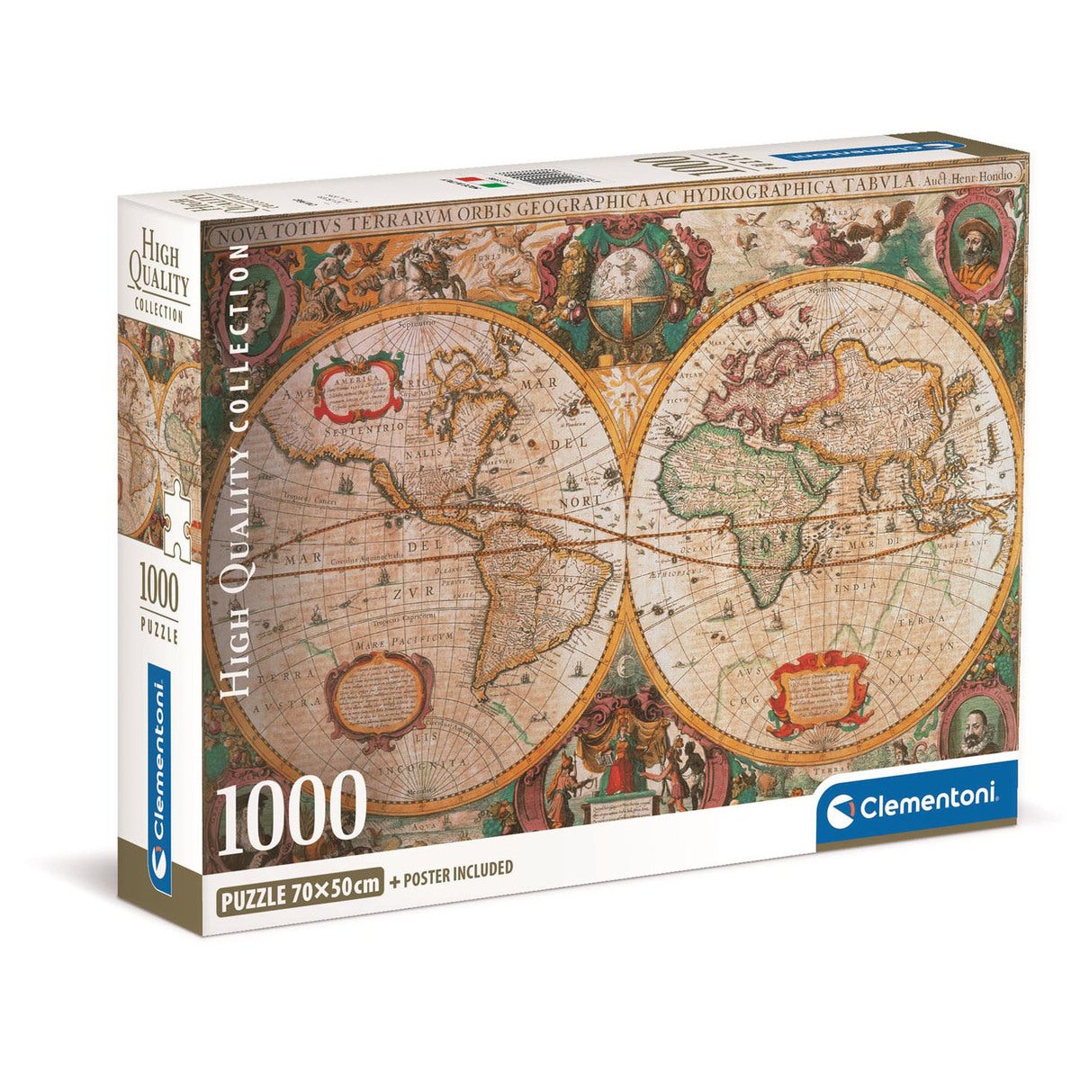 Puslespill 1000 Pcs CB High Quality Collection Old Map