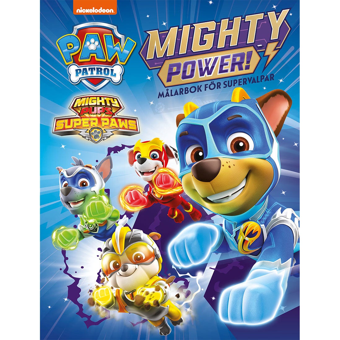 Mighty power! Målarbok för supervalpar