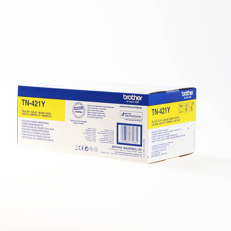 Toner TN421Y TN-421 Keltainen