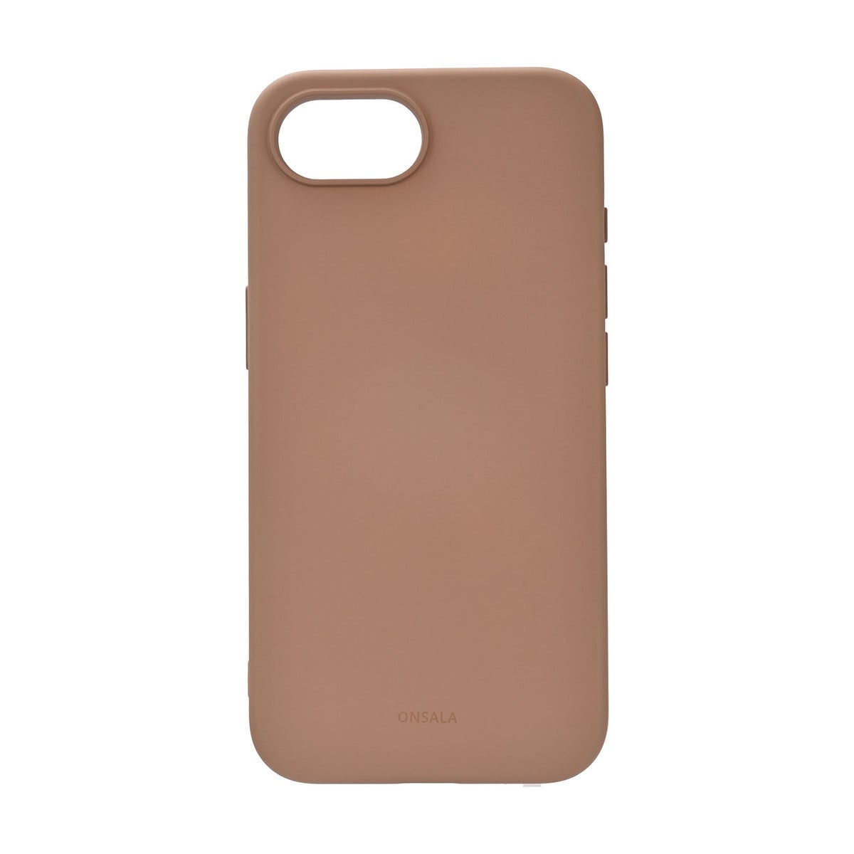 Mobiilikuori iPhone 16E Takapuoli Silikonituntumalla Kierrätetty MagSerie Chocolate