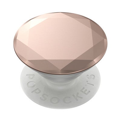 POPSOCKETS Metallic Diamond Rose Gold  Irroitettava Grip Telinetoiminnolla Premium 