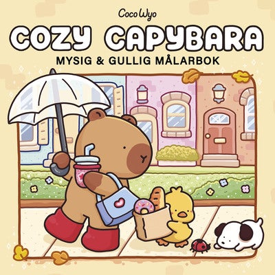 Målarbok: Cozy Capybara