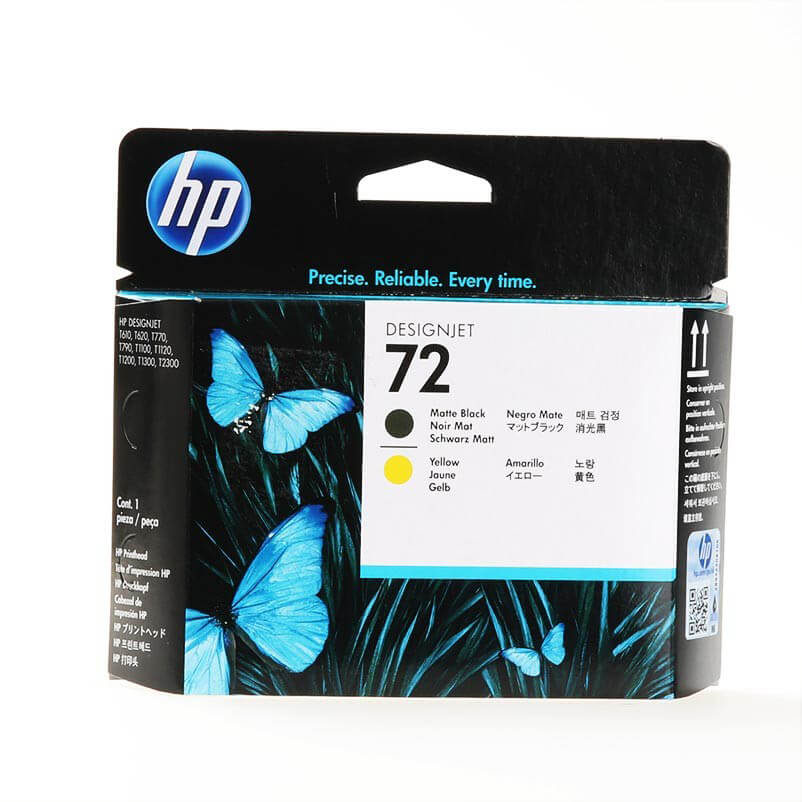 HP Printhead C9384A 72 Black/Yellow
