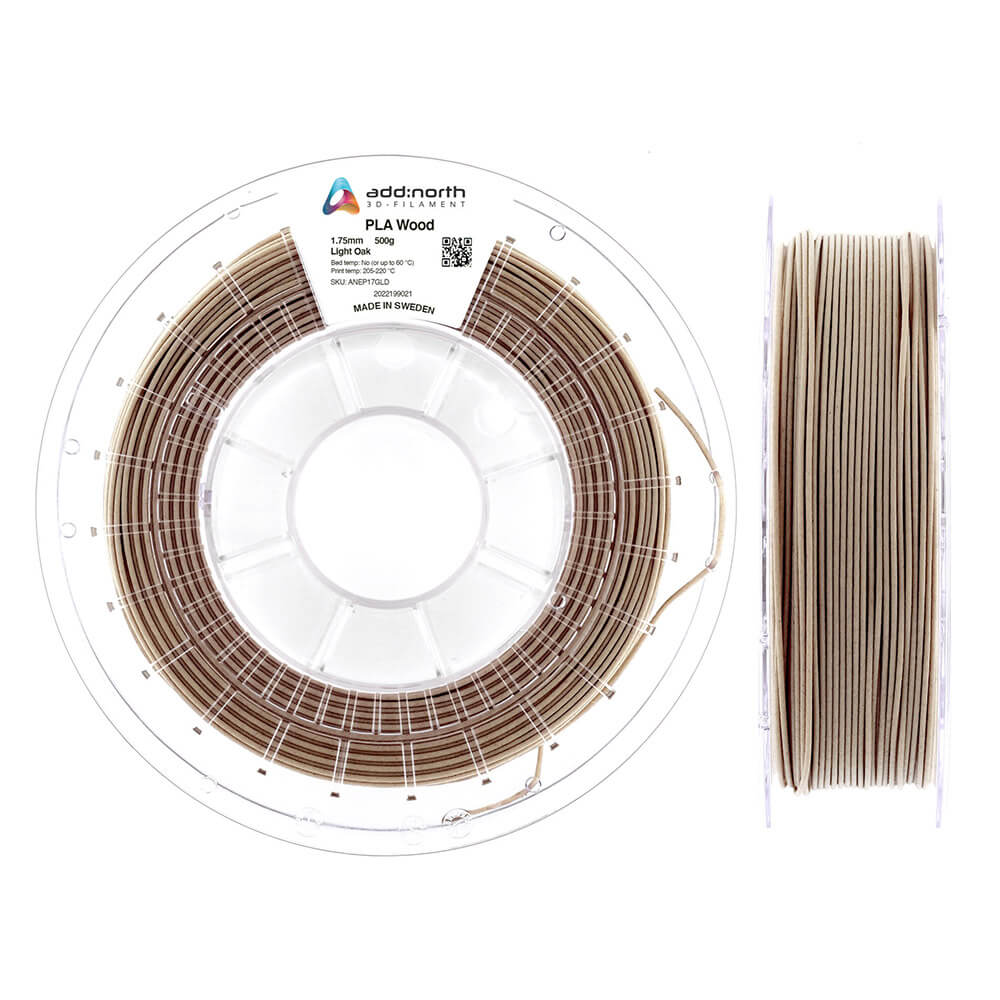ADDNORTH PLA Wood 500g Light Oak