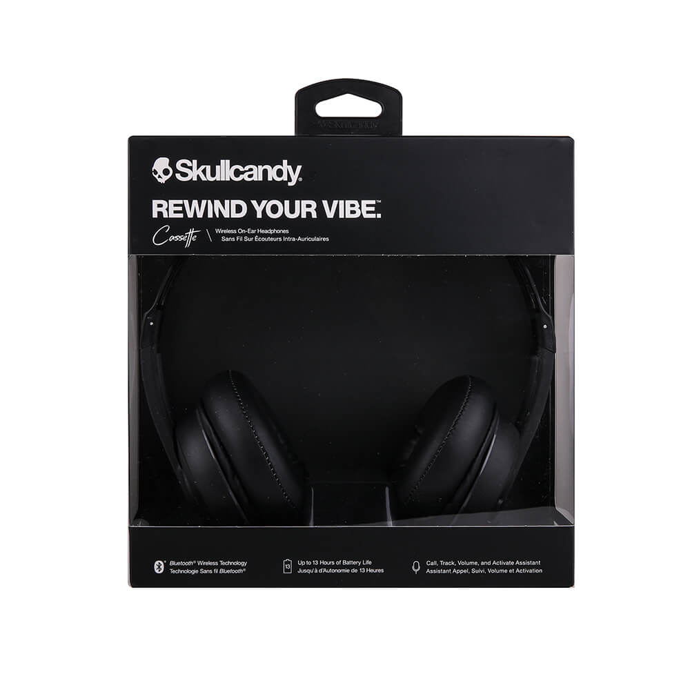 SKULLCANDY Headphone Cassette OnEar Black Wireless
