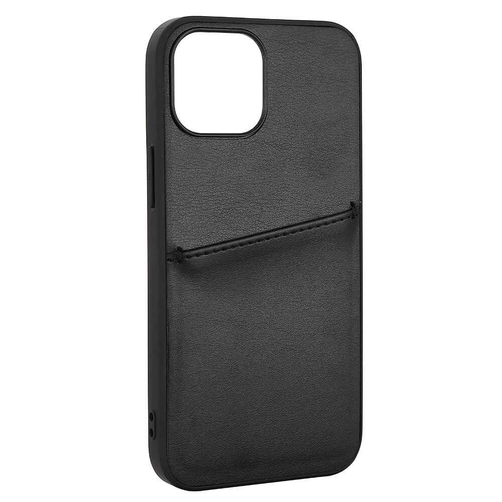 Phone Case PU 1 Card iPhone 13 Mini Svart