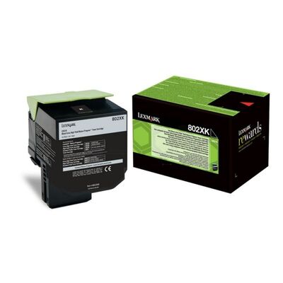 Värikasetti 80C2XK0 Musta Extra High Yield, Return