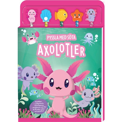 Pyssla med söta axolotler
