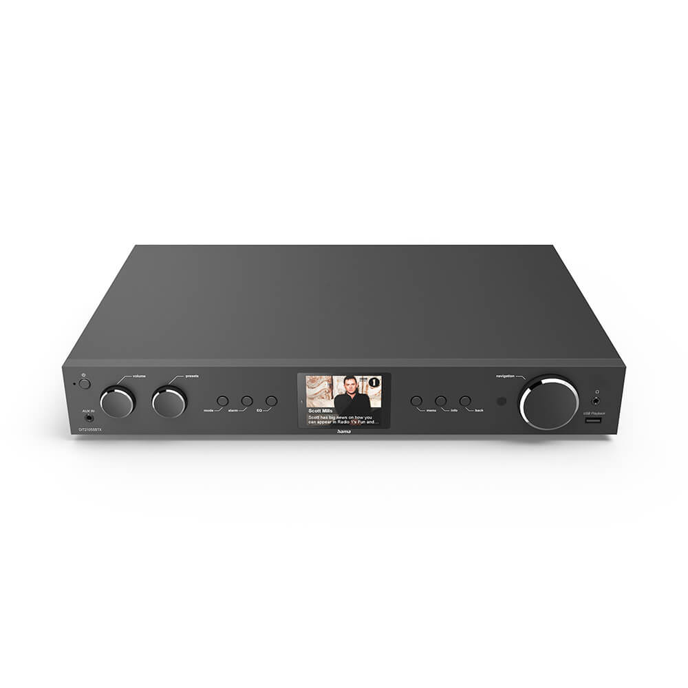 HAMA Radio DAB+ Intern. FM BT DIT2105SBTX Svart