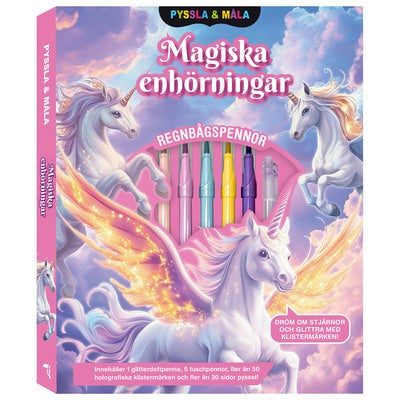 Pyssla och måla: Magiska enhörningar
