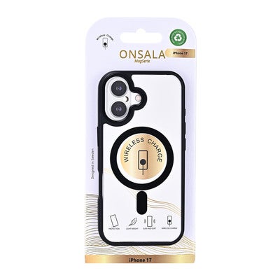 Mobildeksel Bumper MagSeries Svart & Klar - iPhone 17