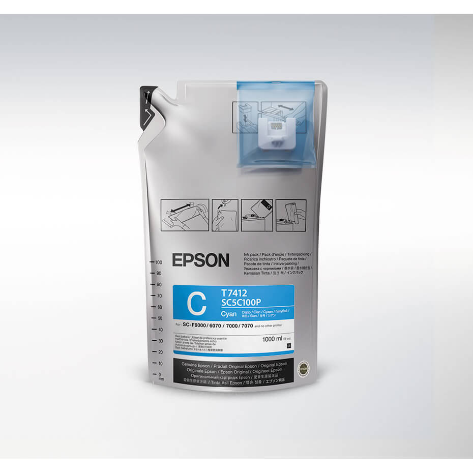 EPSON Ink UltraChrome DS T741200 1L Cyan