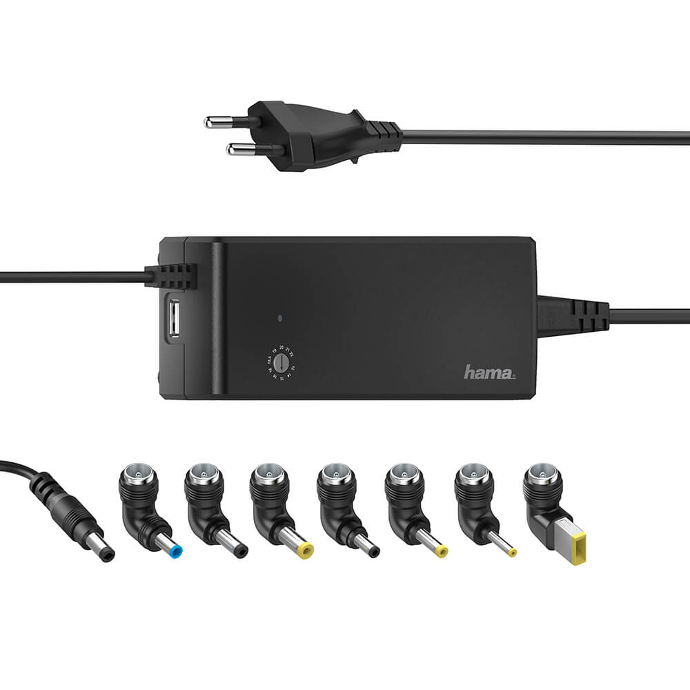 HAMA Laturi Notebook Universal 100-240V 12-22V/90W 8x Adapter