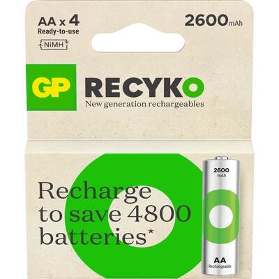 Paristo Recyko NiMH AA HR6 2600mAh 4-Pack
