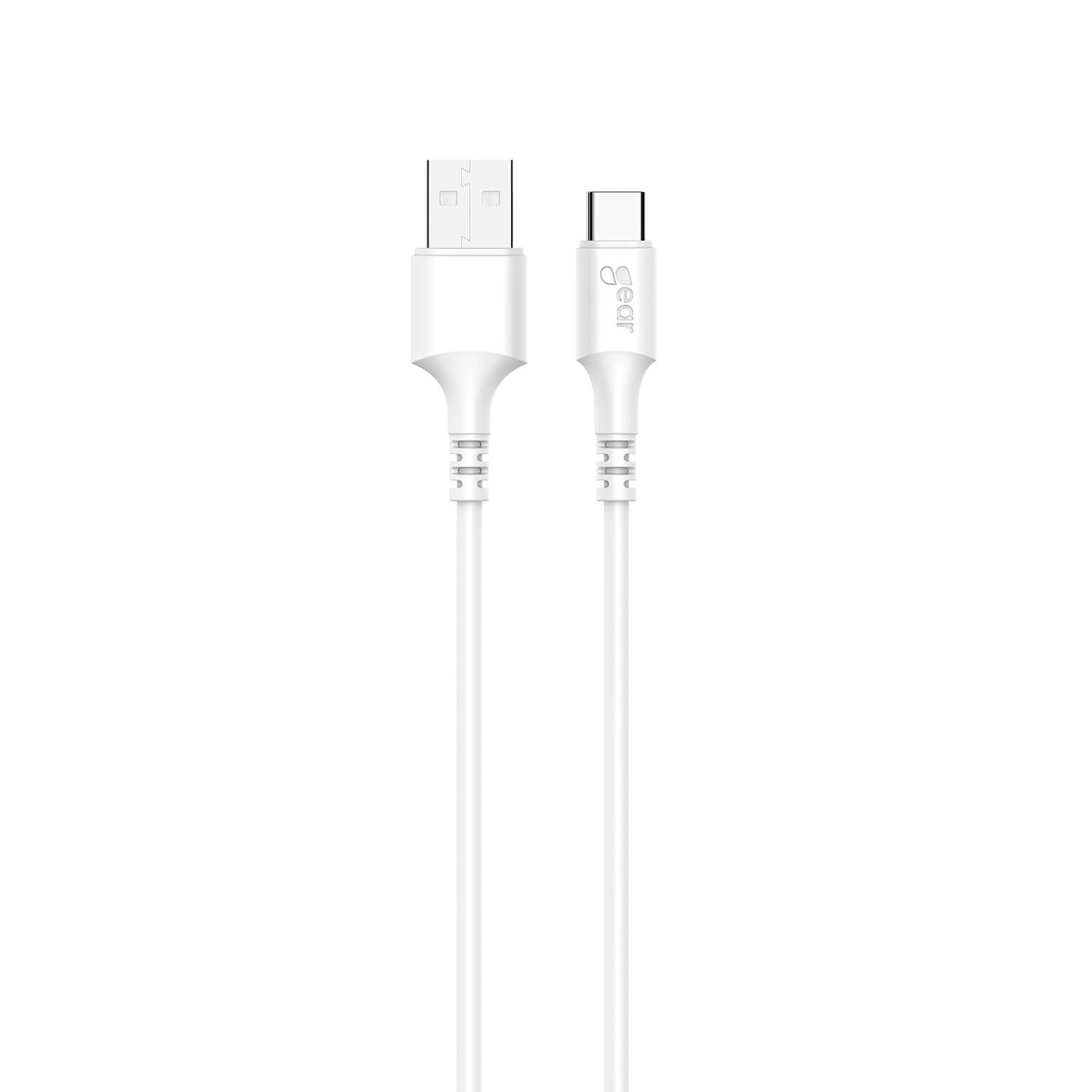 Charging Cable USB-A to USB-C 2.0 2m White Round 