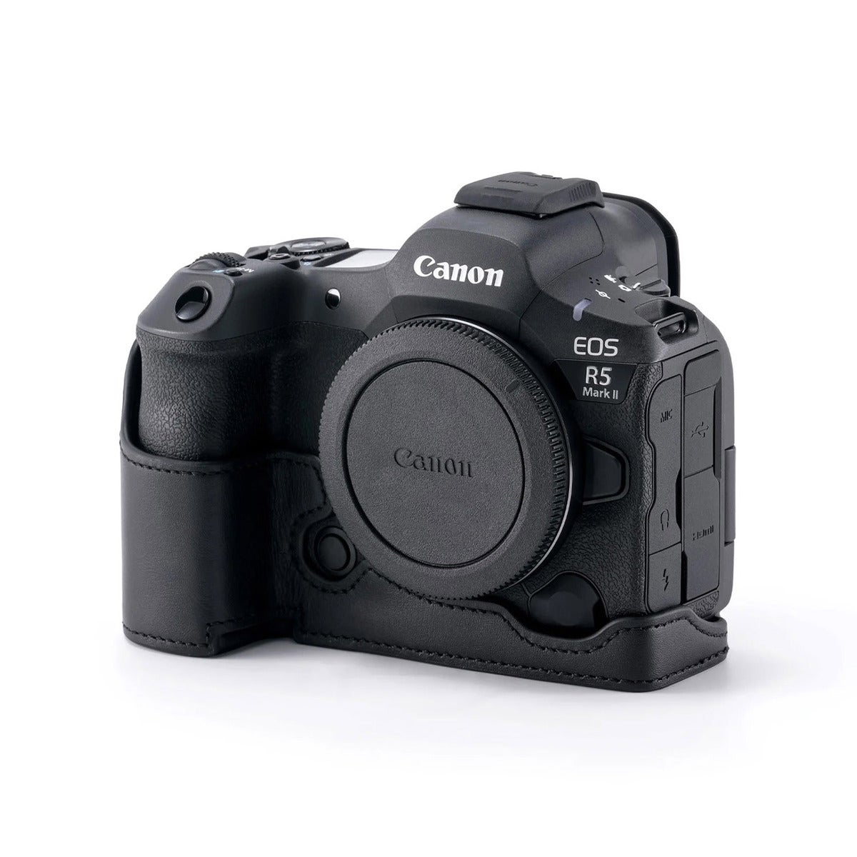 Camera Case for Canon R5 Mark II Leather Black