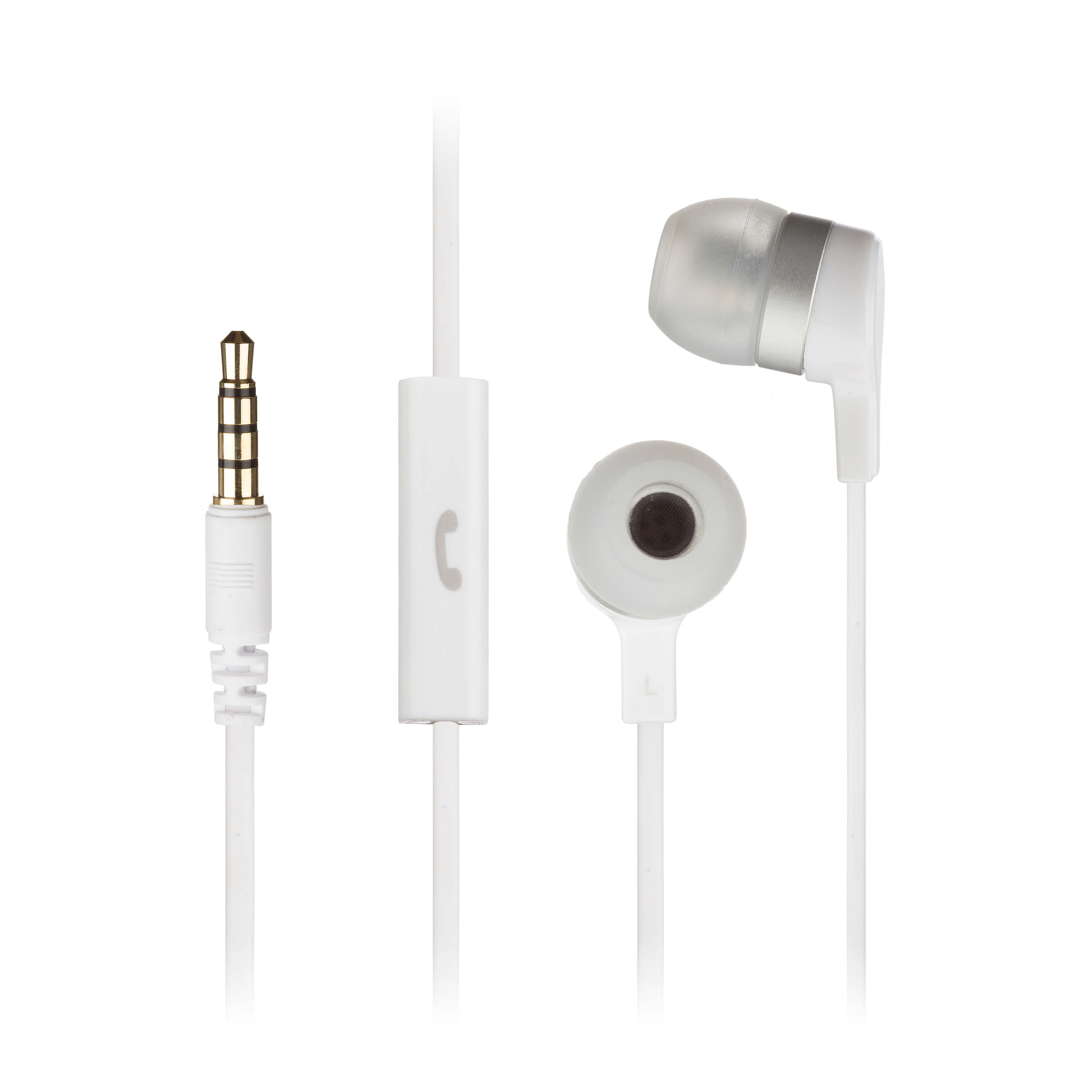 KITSOUND Mini In-Ear Mic White