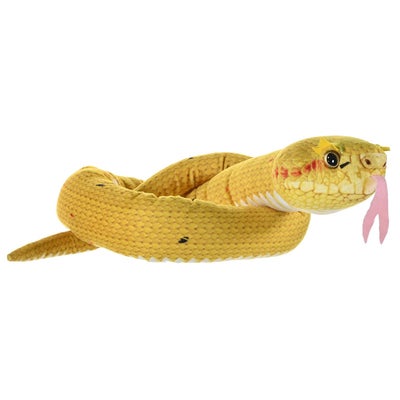 Plush Toy Snakes 137 cm Eyelash Viper Yellow