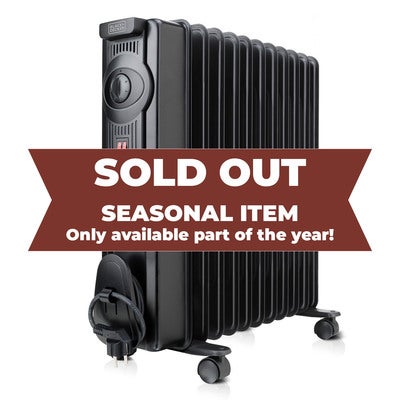 Oljefyllt element 2300W Svart