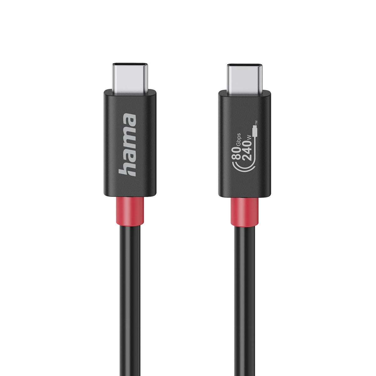 Kabel USB-C USB 4.0 Gen4 80 Gbit/S 240W 1.0M Svart