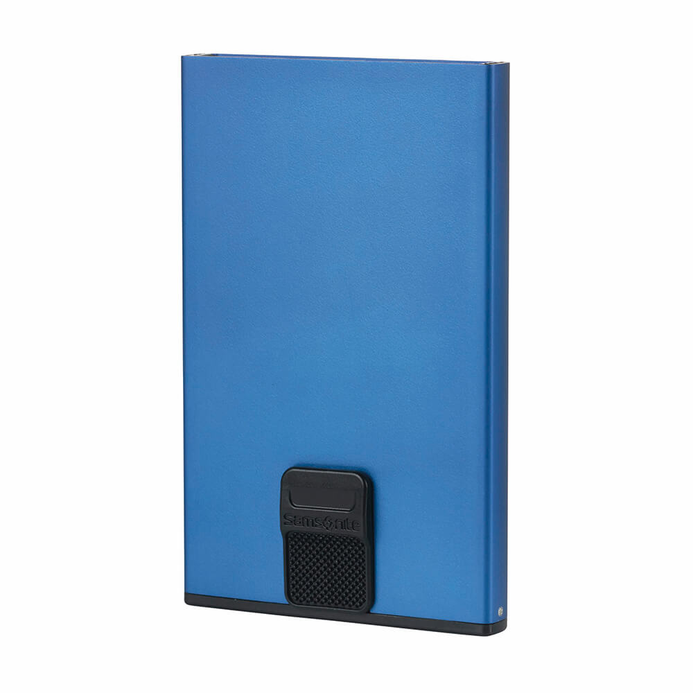 SAMSONITE Wallet ALUFIT RFID  Card Case Slide TRUE BLUE