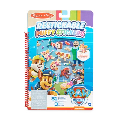 Reusable Puffy Stickers Activity Book Paw Patrol Adventure Bay