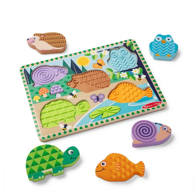 Pussel Wooden Touch and Feel Puzzle Forest Friends