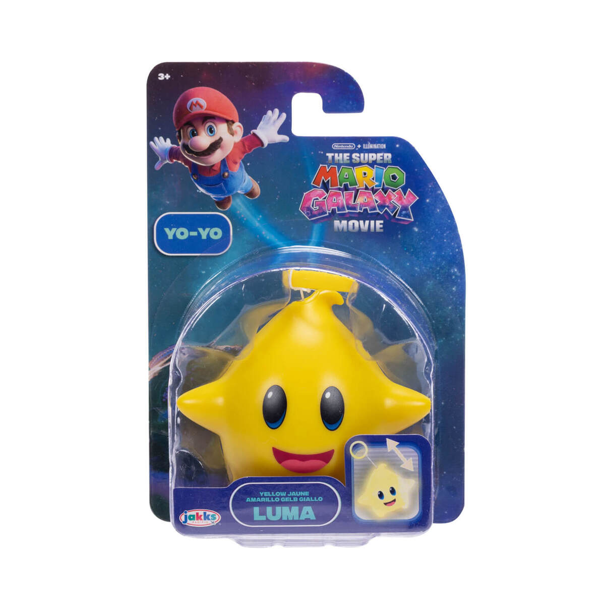 The Super Mario Galaxy Movie 2.5in Luma Star Yo-Yo - Asst CDU