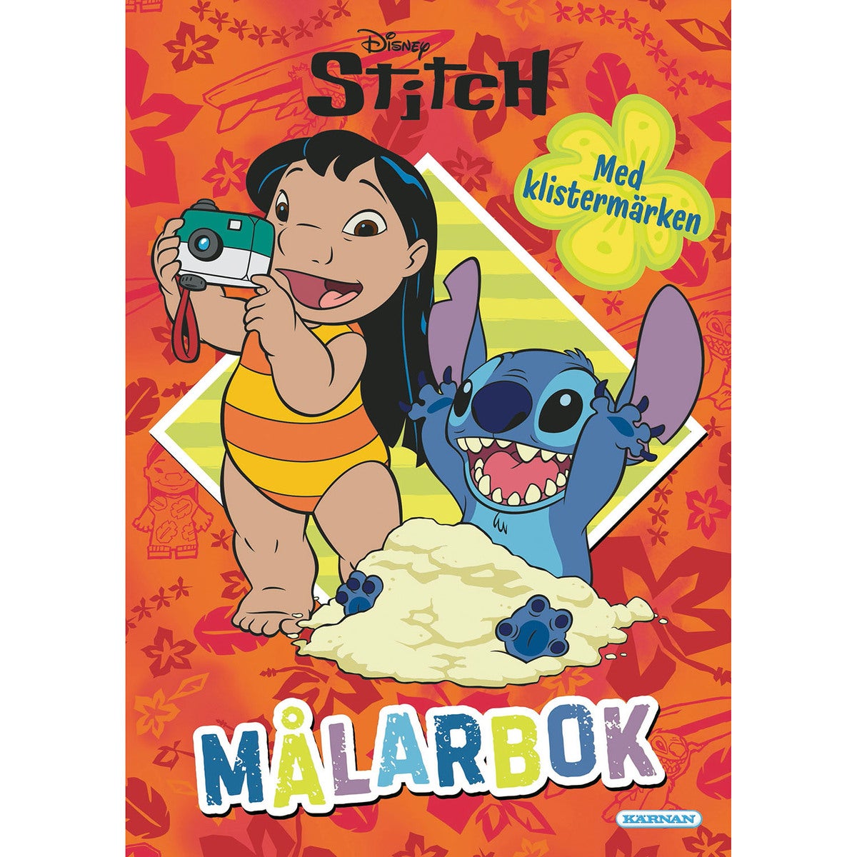 Stitch - Målarbok med klistermärken