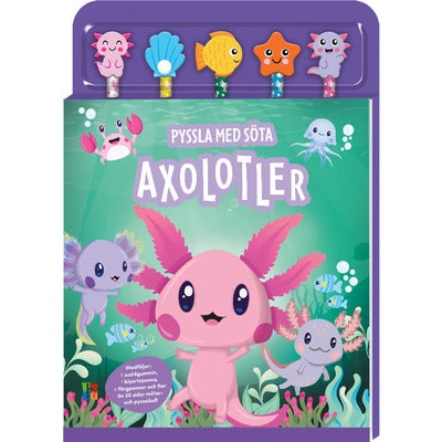 Pyssla med söta axolotler