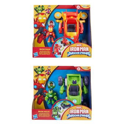 Iron Man and his Awesome Friends Figure 2-In-1 Mech Suit & Vehicle (Lajiteltu)
