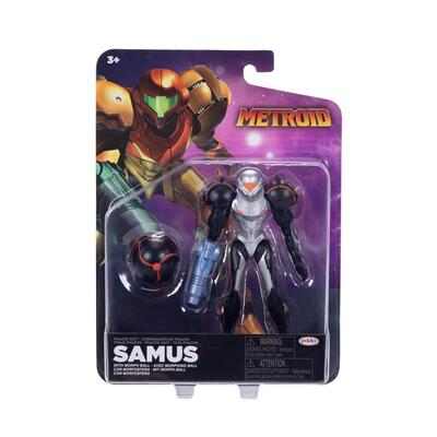 Metroid 4 Inch Figure Phazon Suit Samus With Morph Ball