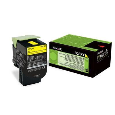 Värikasetti 80C2XY0 Keltainen Extra High Yield, Return