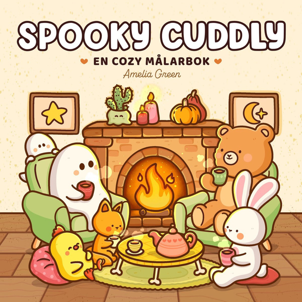 Målarbok: Spooky Cuddly