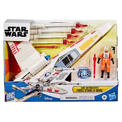 Epic World Of Action Luke Skywalker's Force Strike X-Wing, 4 Inch Action Figure & Vehicle