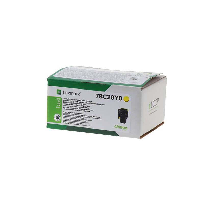 Toner 78C20Y0 Yellow, Return