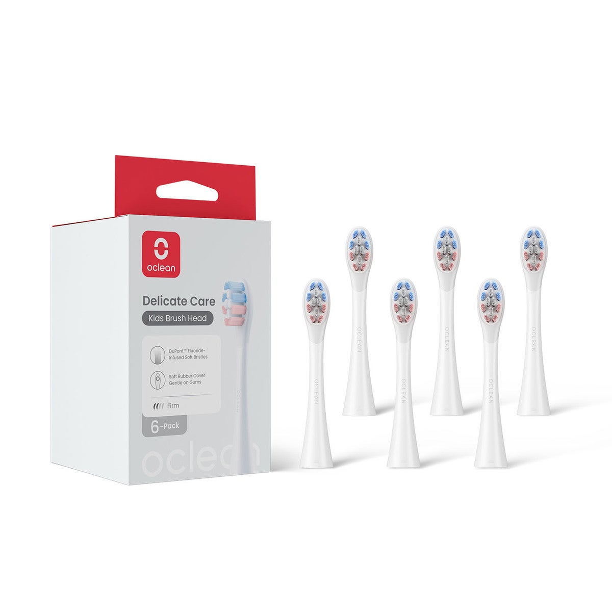Brush Head Kids 6 Pack White