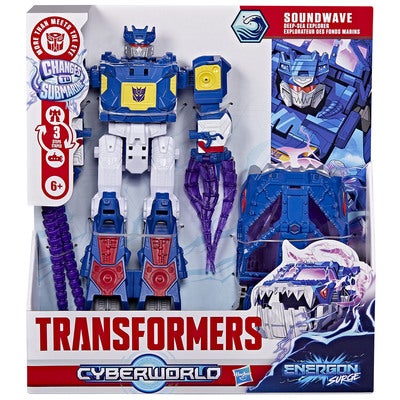 TRA Cyberworld 9in Figure Soundwave Deep Sea Explorer