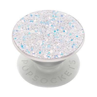 POPSOCKETS Sparkle Snow White Irrotettava Grip Telinetoiminto Premium