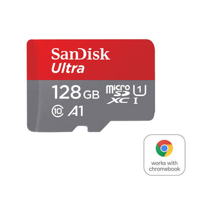 Ultra microSDXC 128GB Chromebooks 140MB/s UHS-I Adap