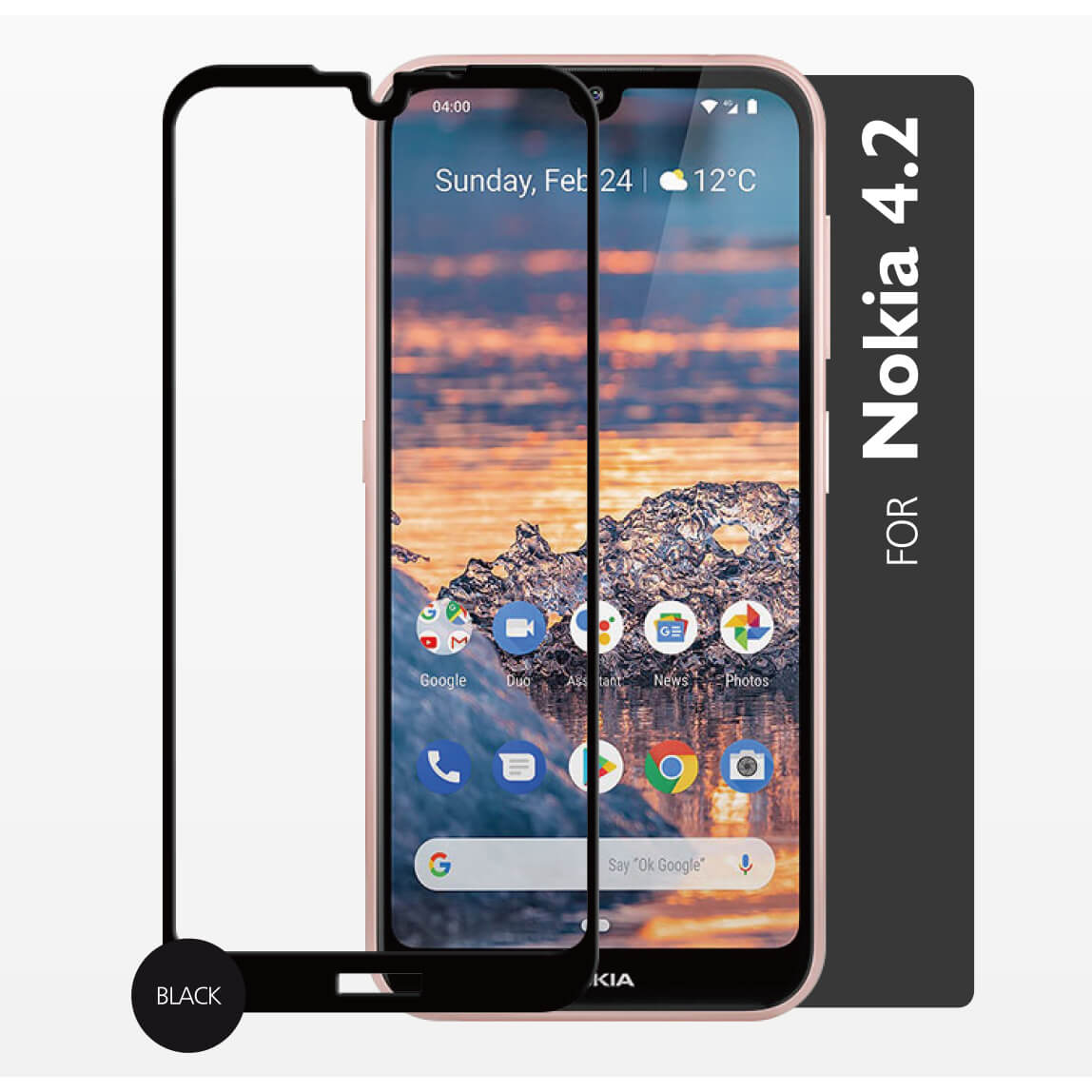 Glass Prot. 2,5D Full Cover Nokia 4.2