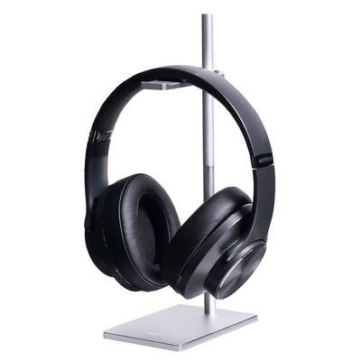 Headphone Desk Stand Aluminium Silver