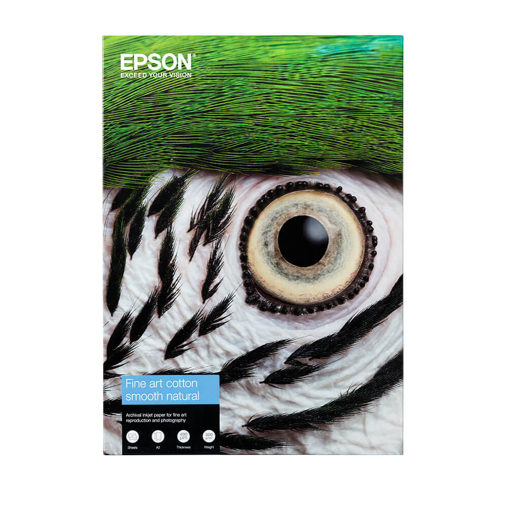 EPSON Fine Art Cotton Smooth Natural A3+ 25 Sheets