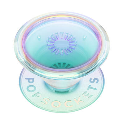 Matkapuhelimenpidike PopGrip Original Clear Iridescent
