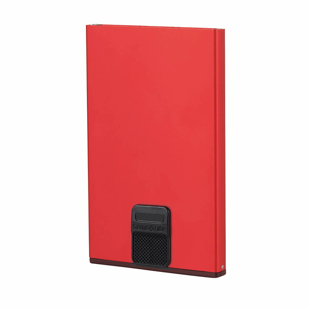 SAMSONITE Wallet ALUFIT RFID Card Case Slide RED